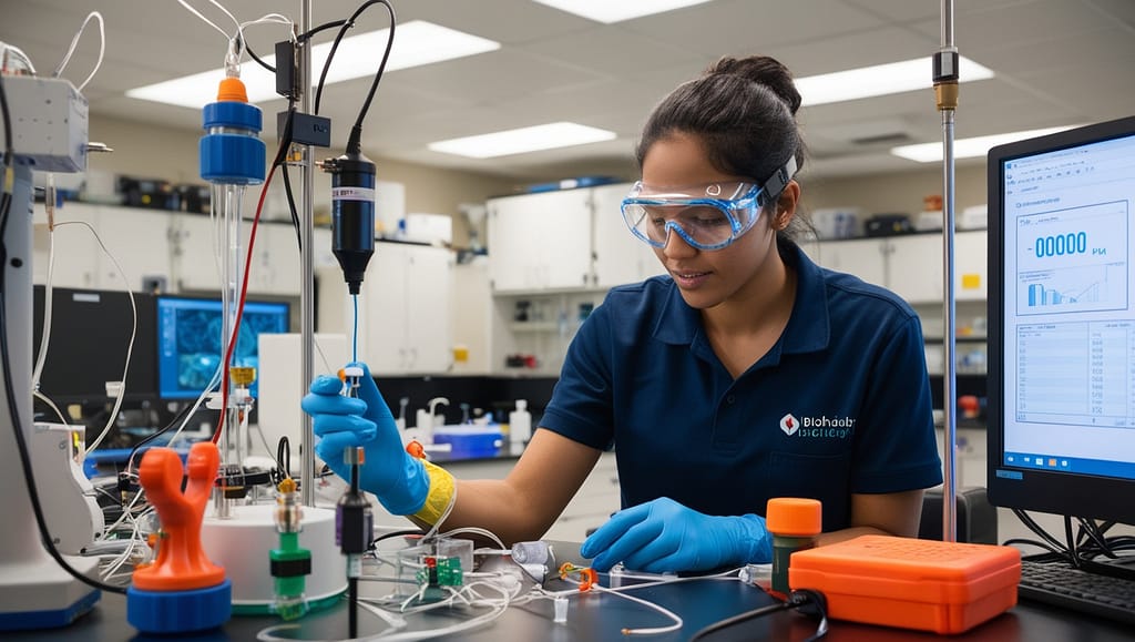 a person undergoing a biohacking experiment