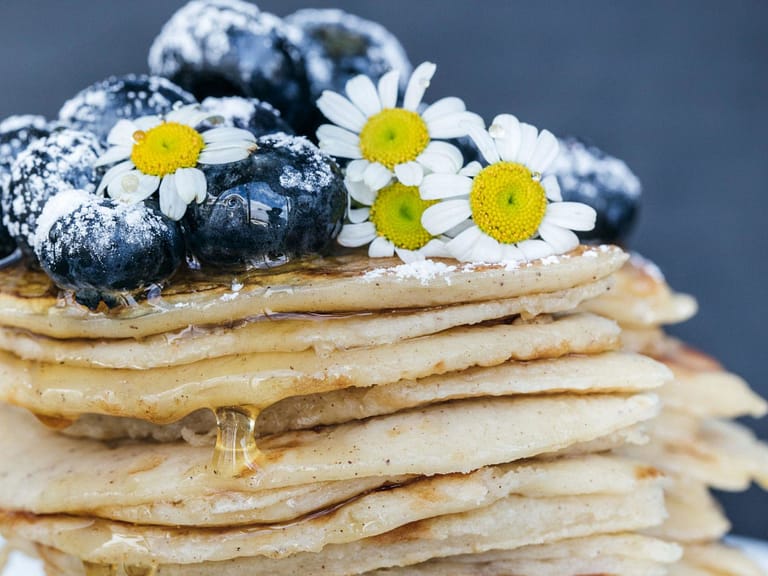 Blueberry maple pancakes